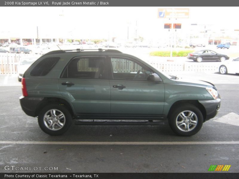 Royal Jade Green Metallic / Black 2008 Kia Sportage LX V6