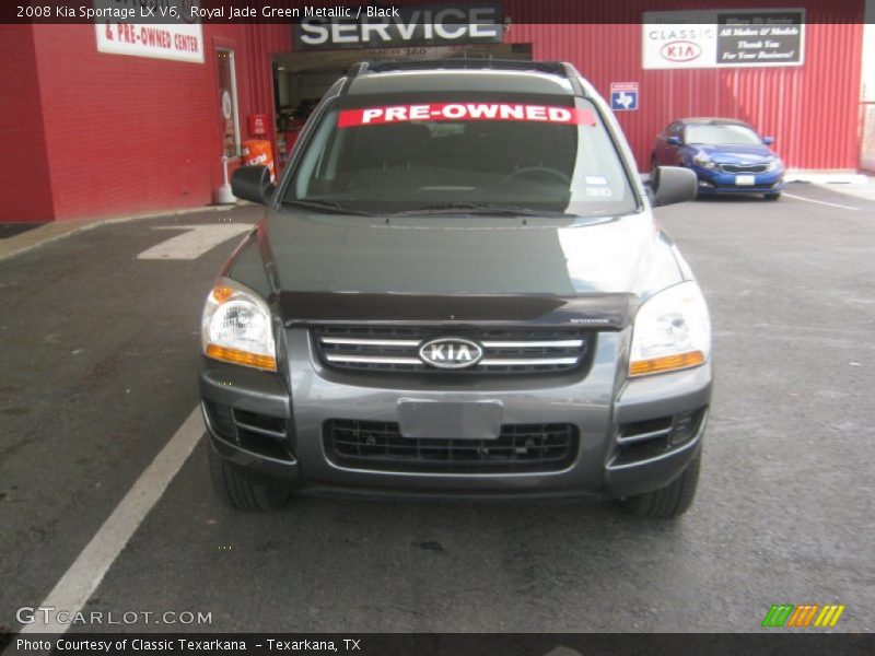 Royal Jade Green Metallic / Black 2008 Kia Sportage LX V6