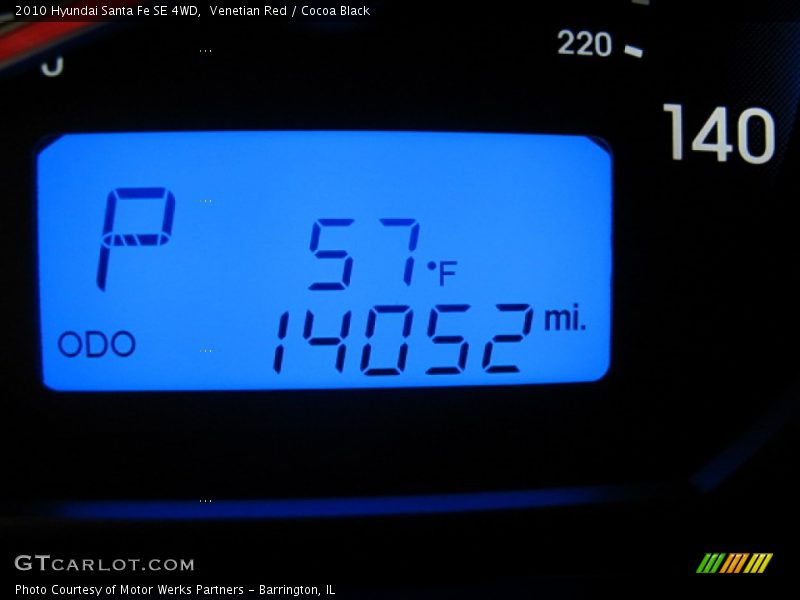 Venetian Red / Cocoa Black 2010 Hyundai Santa Fe SE 4WD