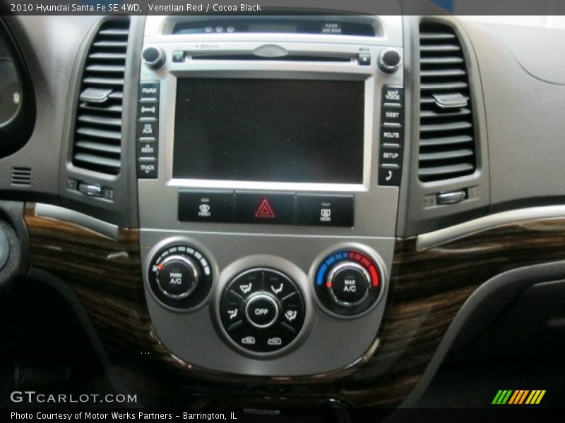 Venetian Red / Cocoa Black 2010 Hyundai Santa Fe SE 4WD