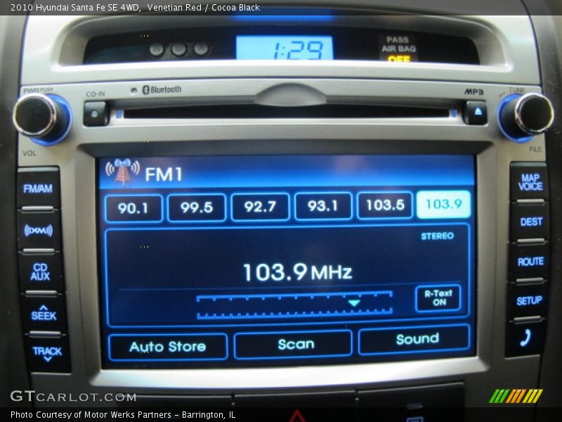 Venetian Red / Cocoa Black 2010 Hyundai Santa Fe SE 4WD