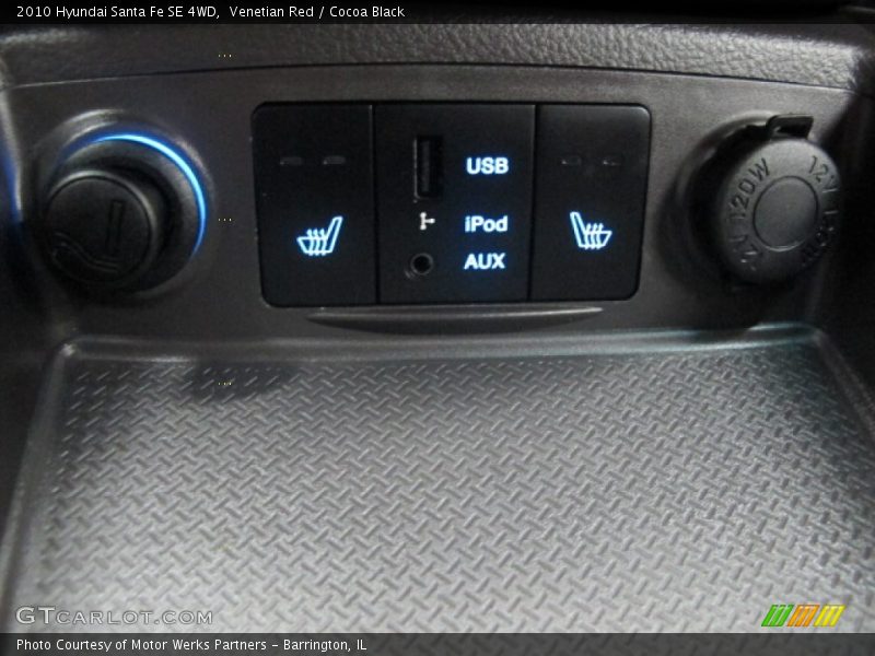 Venetian Red / Cocoa Black 2010 Hyundai Santa Fe SE 4WD