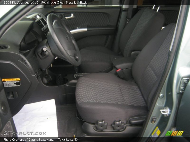 Royal Jade Green Metallic / Black 2008 Kia Sportage LX V6