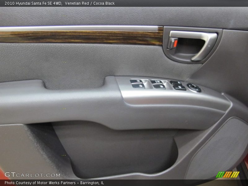 Venetian Red / Cocoa Black 2010 Hyundai Santa Fe SE 4WD