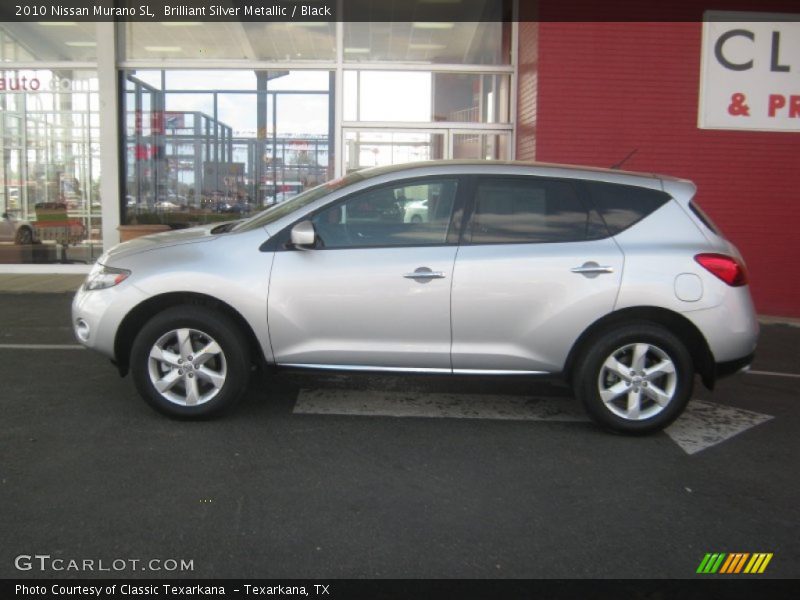 Brilliant Silver Metallic / Black 2010 Nissan Murano SL