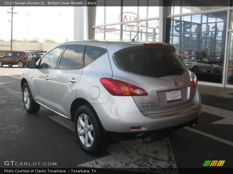 Brilliant Silver Metallic / Black 2010 Nissan Murano SL