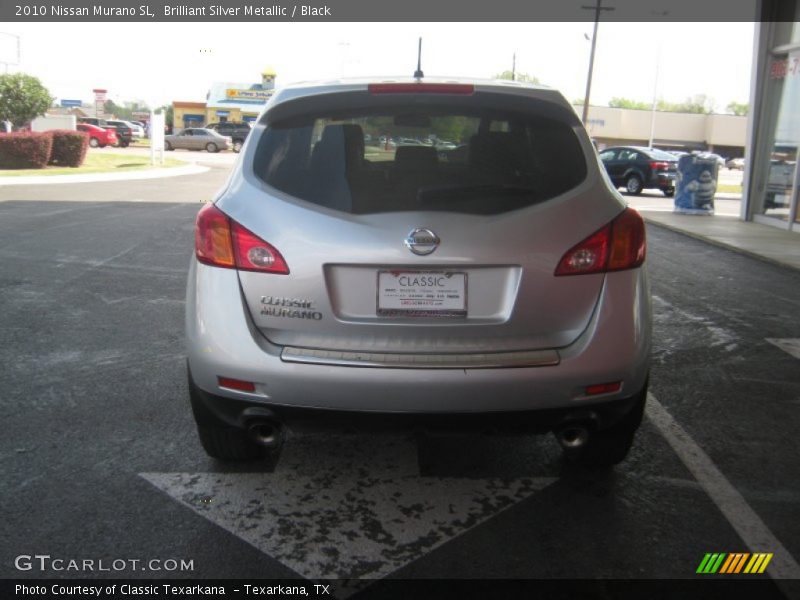 Brilliant Silver Metallic / Black 2010 Nissan Murano SL