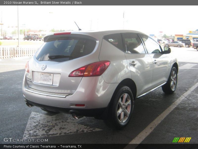 Brilliant Silver Metallic / Black 2010 Nissan Murano SL