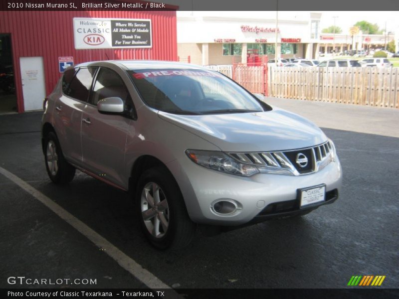Brilliant Silver Metallic / Black 2010 Nissan Murano SL