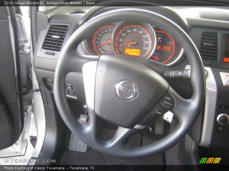 Brilliant Silver Metallic / Black 2010 Nissan Murano SL