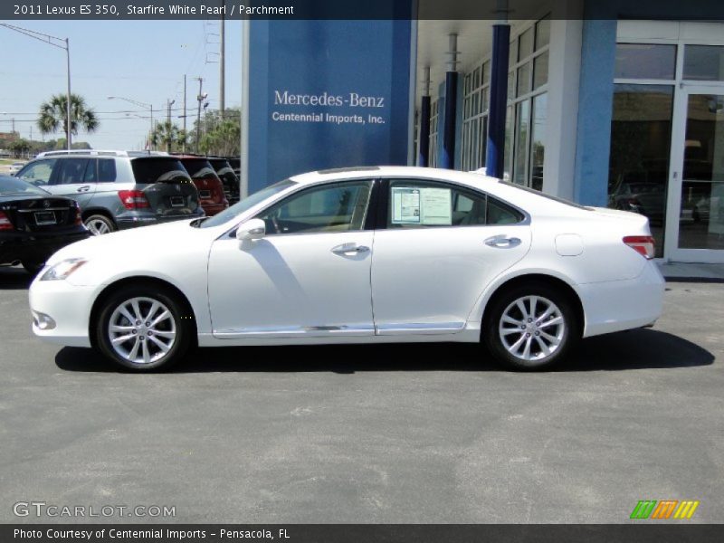 Starfire White Pearl / Parchment 2011 Lexus ES 350