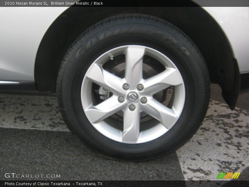 Brilliant Silver Metallic / Black 2010 Nissan Murano SL