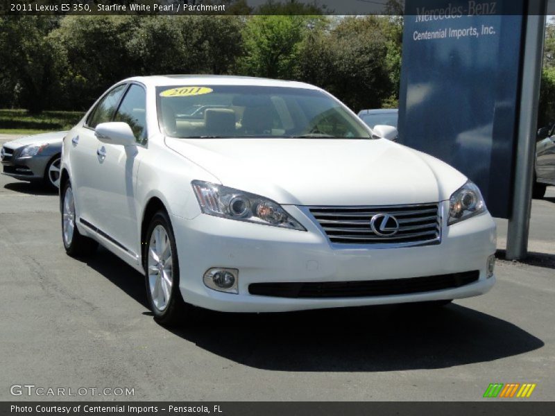 Starfire White Pearl / Parchment 2011 Lexus ES 350
