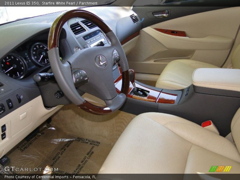 Starfire White Pearl / Parchment 2011 Lexus ES 350