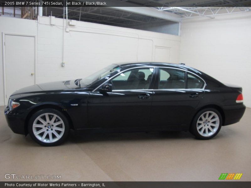 Jet Black / Black/Black 2005 BMW 7 Series 745i Sedan