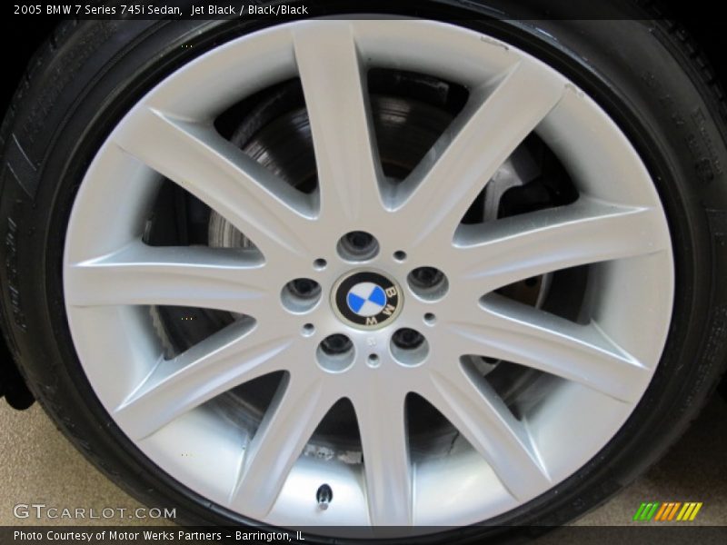 Jet Black / Black/Black 2005 BMW 7 Series 745i Sedan