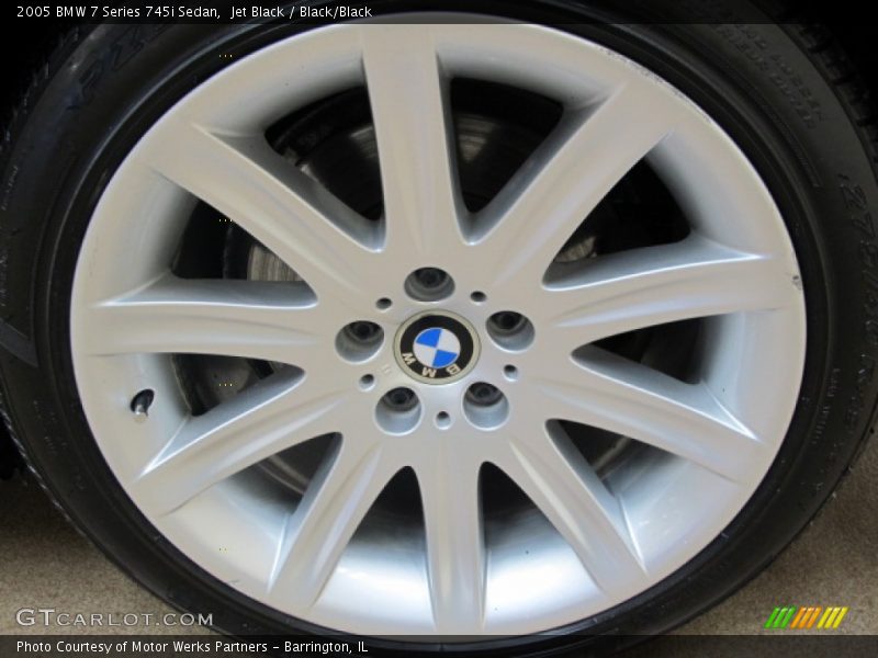 Jet Black / Black/Black 2005 BMW 7 Series 745i Sedan
