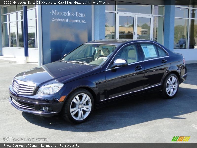Capri Blue Metallic / Almond/Mocha 2009 Mercedes-Benz C 300 Luxury
