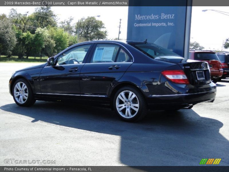 Capri Blue Metallic / Almond/Mocha 2009 Mercedes-Benz C 300 Luxury
