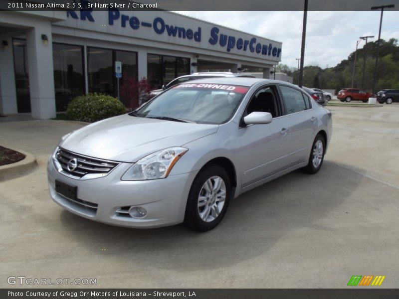 Brilliant Silver / Charcoal 2011 Nissan Altima 2.5 S