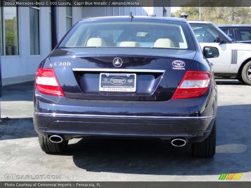 Capri Blue Metallic / Almond/Mocha 2009 Mercedes-Benz C 300 Luxury