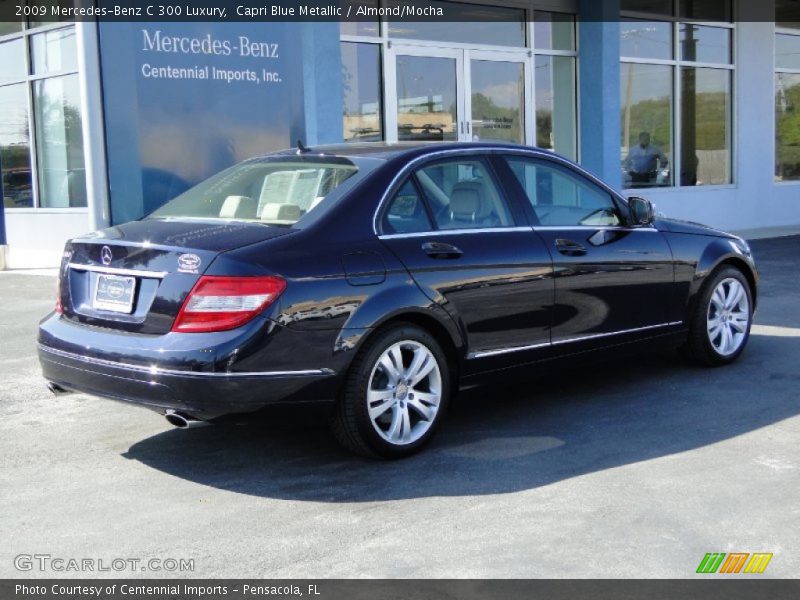 Capri Blue Metallic / Almond/Mocha 2009 Mercedes-Benz C 300 Luxury