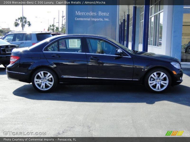 Capri Blue Metallic / Almond/Mocha 2009 Mercedes-Benz C 300 Luxury