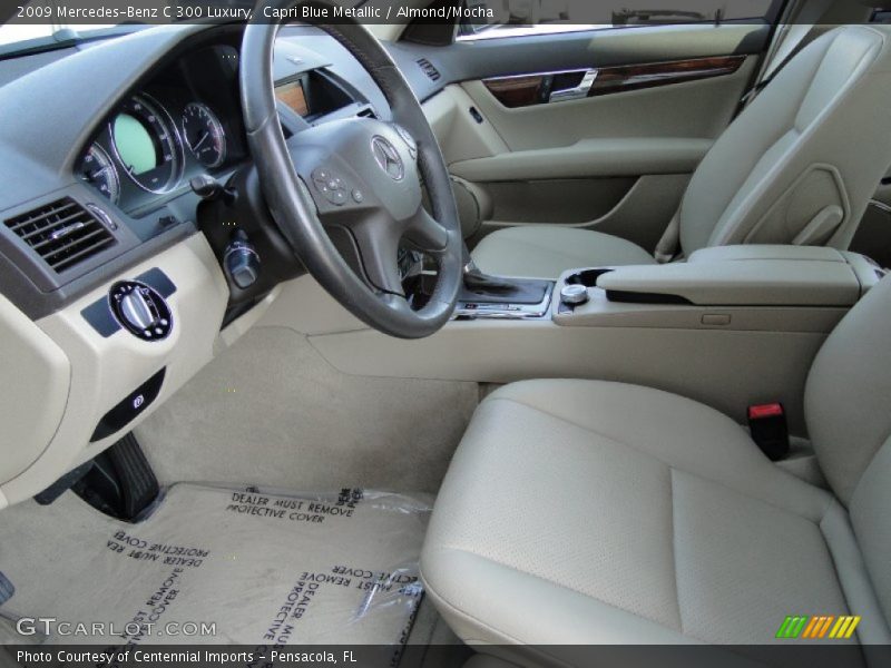 Capri Blue Metallic / Almond/Mocha 2009 Mercedes-Benz C 300 Luxury