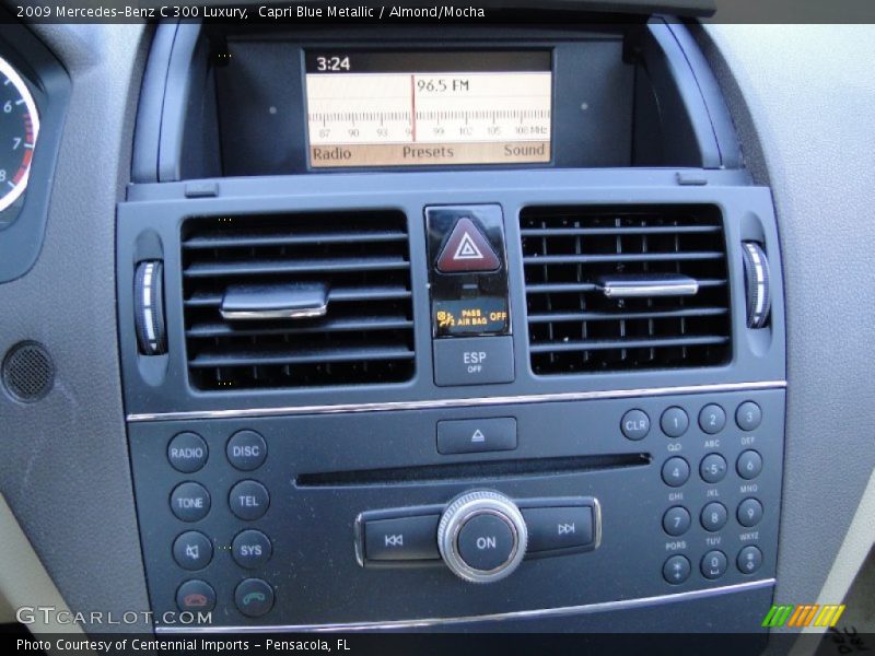 Capri Blue Metallic / Almond/Mocha 2009 Mercedes-Benz C 300 Luxury