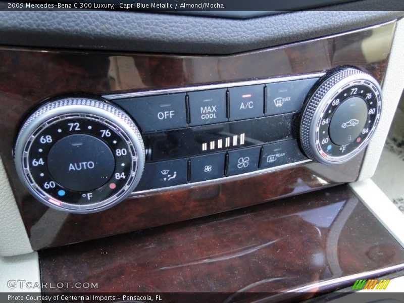 Capri Blue Metallic / Almond/Mocha 2009 Mercedes-Benz C 300 Luxury