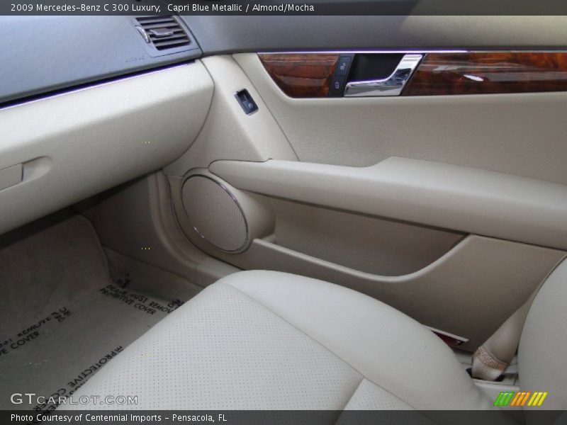 Capri Blue Metallic / Almond/Mocha 2009 Mercedes-Benz C 300 Luxury