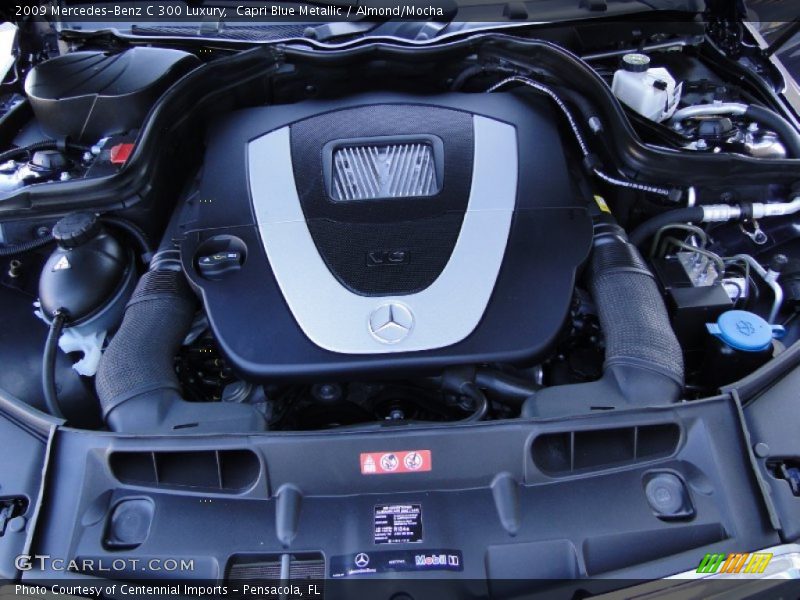 Capri Blue Metallic / Almond/Mocha 2009 Mercedes-Benz C 300 Luxury