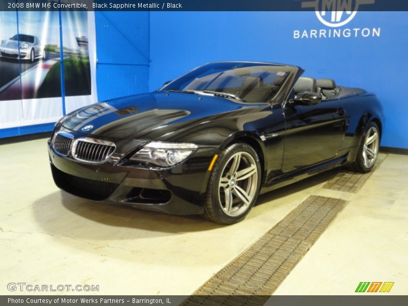 Black Sapphire Metallic / Black 2008 BMW M6 Convertible
