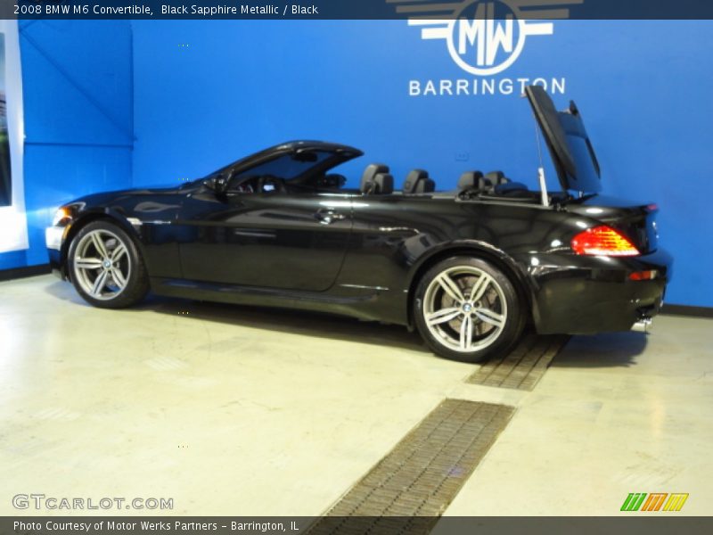 Black Sapphire Metallic / Black 2008 BMW M6 Convertible