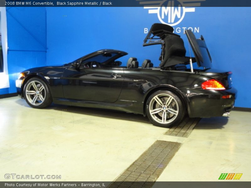 Black Sapphire Metallic / Black 2008 BMW M6 Convertible