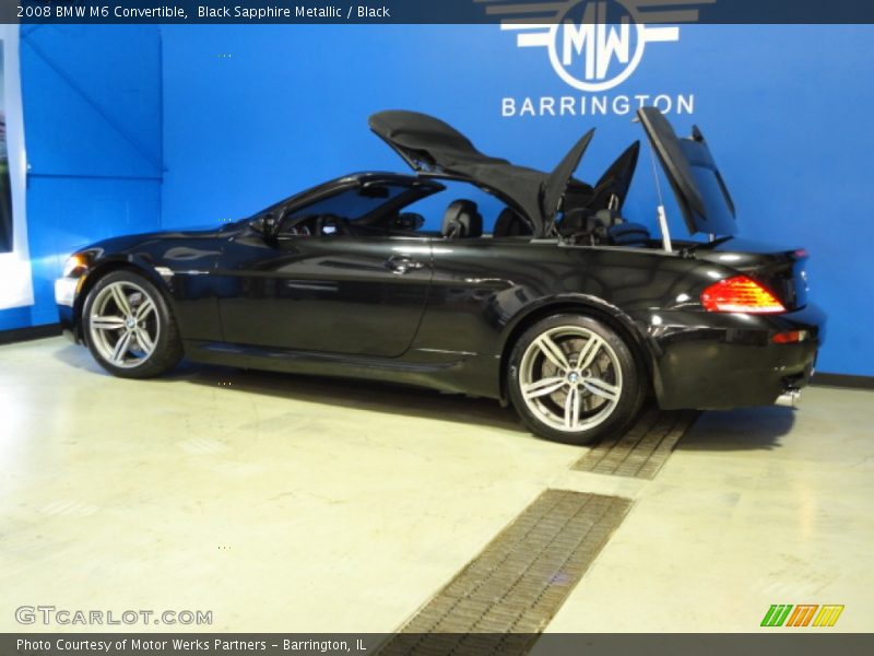 Black Sapphire Metallic / Black 2008 BMW M6 Convertible