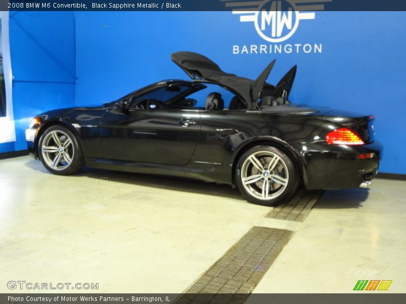 Black Sapphire Metallic / Black 2008 BMW M6 Convertible