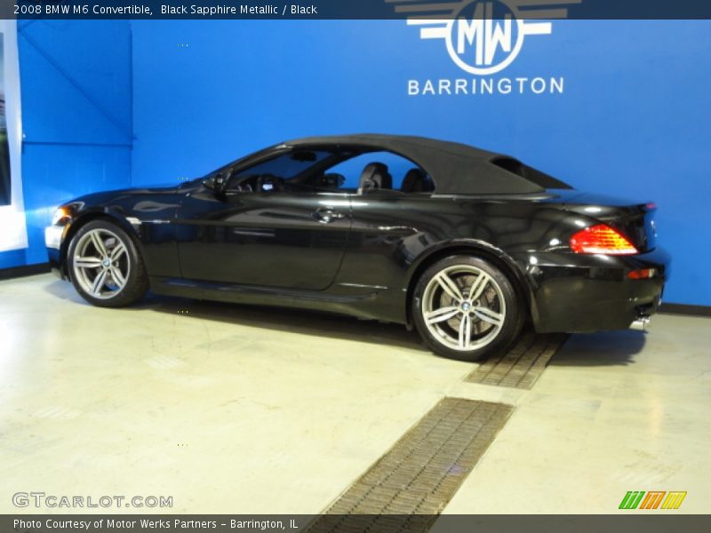 Black Sapphire Metallic / Black 2008 BMW M6 Convertible