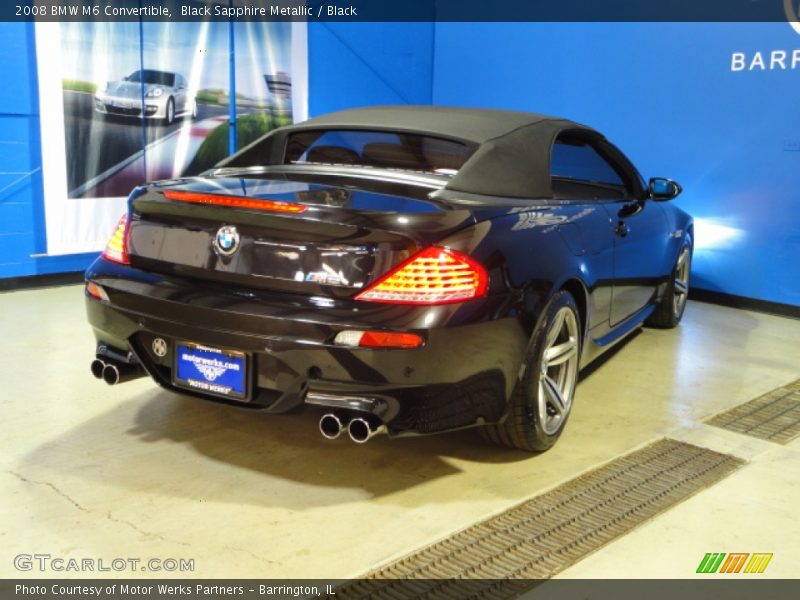 Black Sapphire Metallic / Black 2008 BMW M6 Convertible