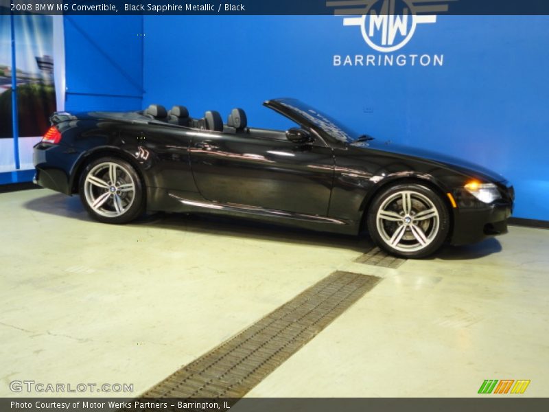 Black Sapphire Metallic / Black 2008 BMW M6 Convertible