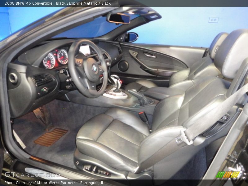 Black Sapphire Metallic / Black 2008 BMW M6 Convertible