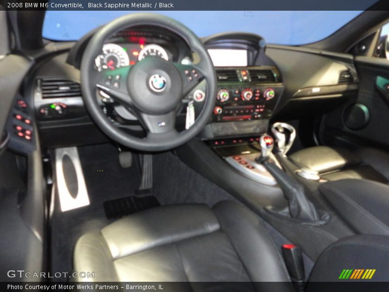 Black Sapphire Metallic / Black 2008 BMW M6 Convertible