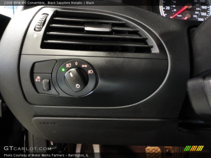 Black Sapphire Metallic / Black 2008 BMW M6 Convertible
