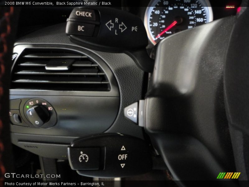 Black Sapphire Metallic / Black 2008 BMW M6 Convertible