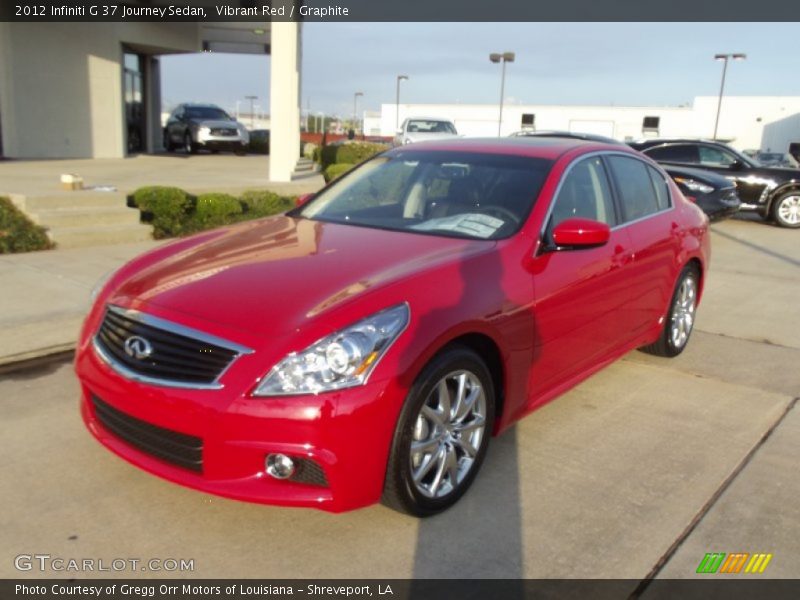 Vibrant Red / Graphite 2012 Infiniti G 37 Journey Sedan