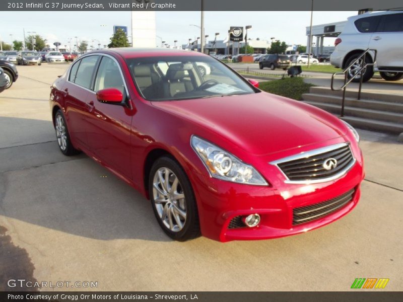 Vibrant Red / Graphite 2012 Infiniti G 37 Journey Sedan