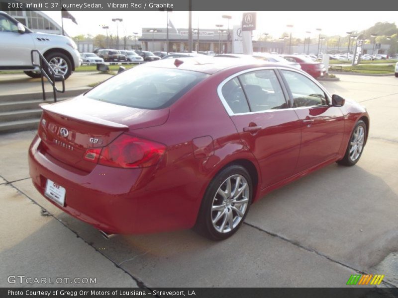 Vibrant Red / Graphite 2012 Infiniti G 37 Journey Sedan
