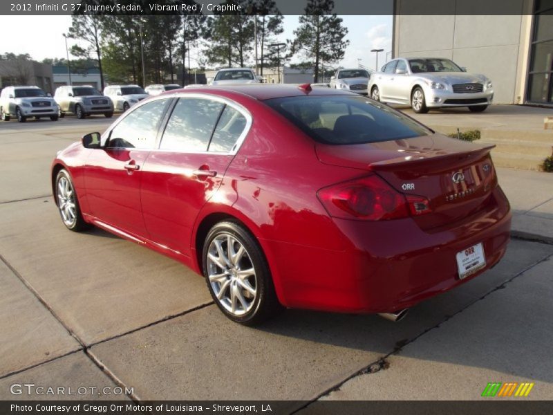 Vibrant Red / Graphite 2012 Infiniti G 37 Journey Sedan