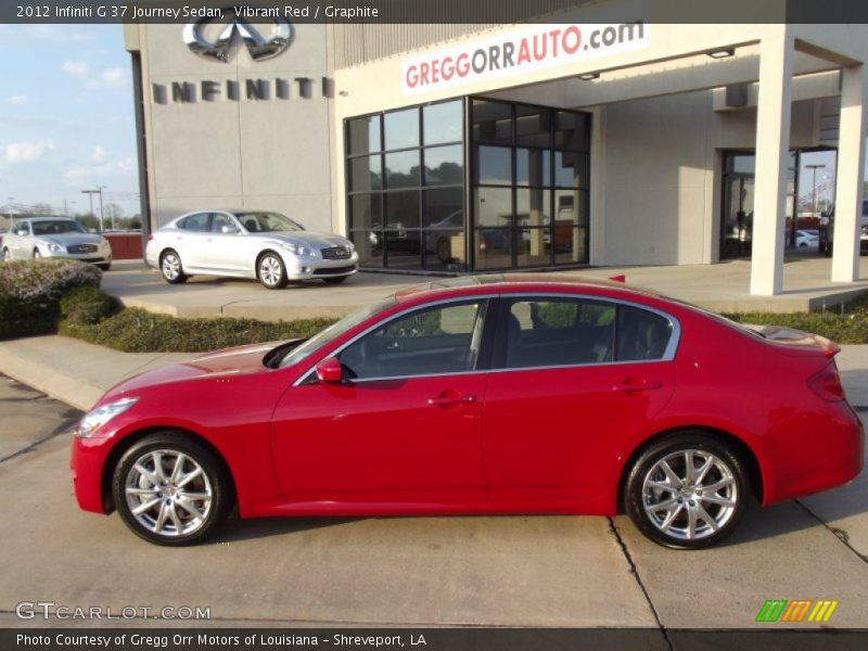 Vibrant Red / Graphite 2012 Infiniti G 37 Journey Sedan