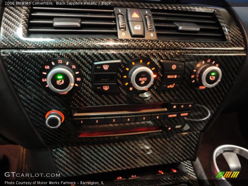 Black Sapphire Metallic / Black 2008 BMW M6 Convertible